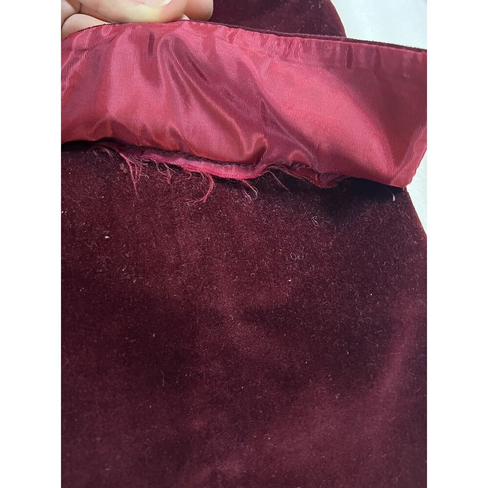 Lord & Taylor Velvet Blazer Saks Fifth Ave Vintage 50s | Red | Size Small - Picture 9 of 16